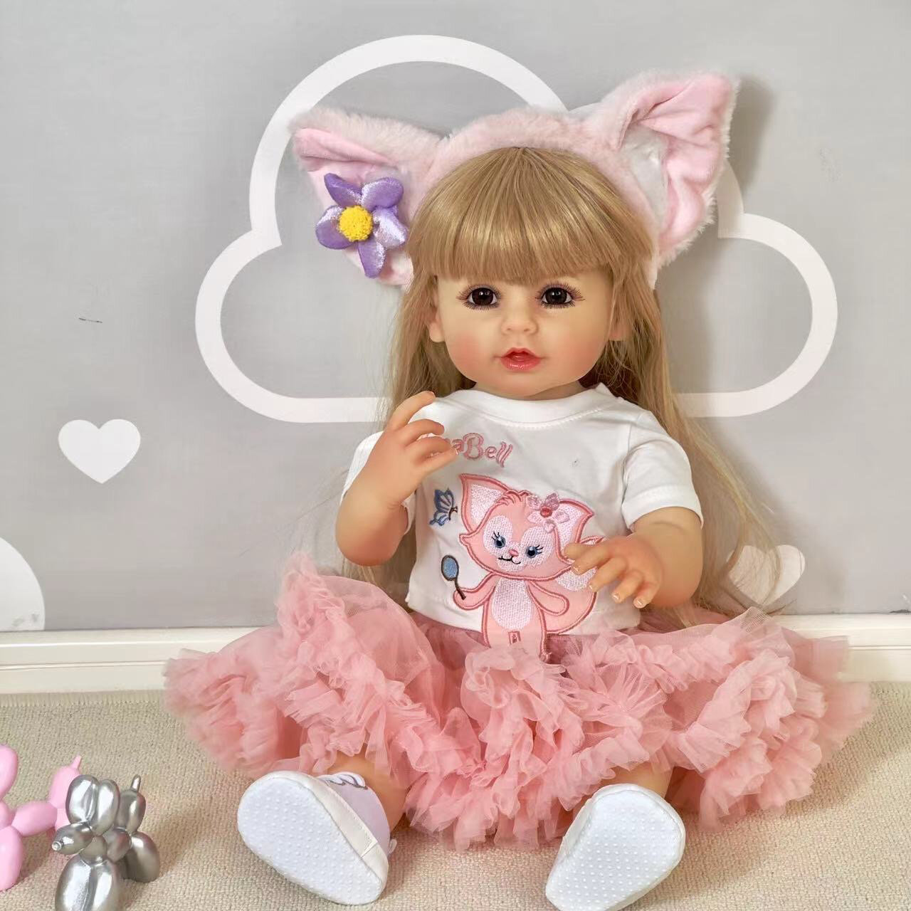 Đồ Chơi Búp Bê Silicon Mềm Có Thể Tắm Thay Đồ Cho Trẻ Em Bé Gái Quà Tặng Búp Bê Silicon Sinh Đôi Đồ 