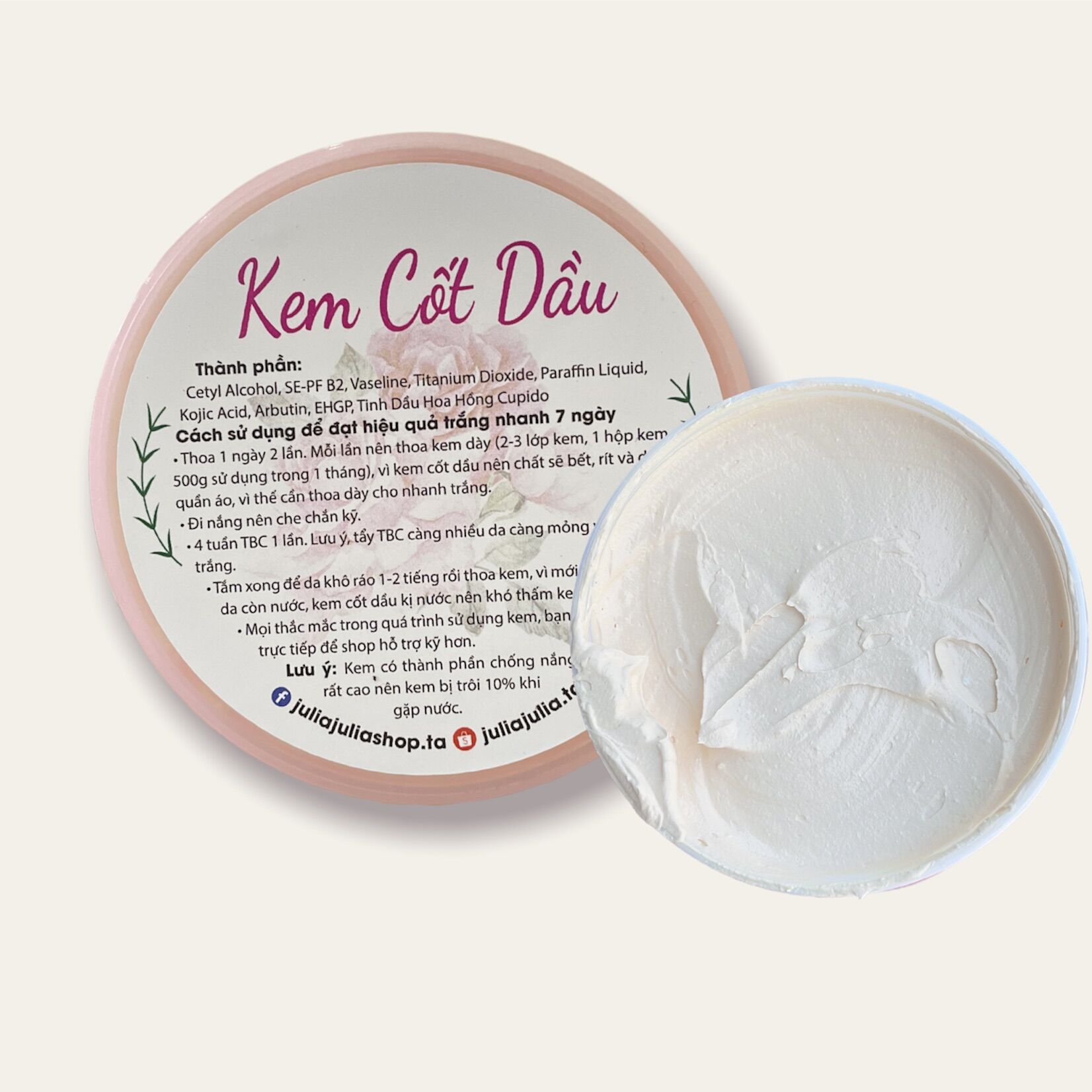 Mẫu test (100gr) KEM BODY CỐT DẦU [ĐẶC] [SỆT] [PHÔ MAI]