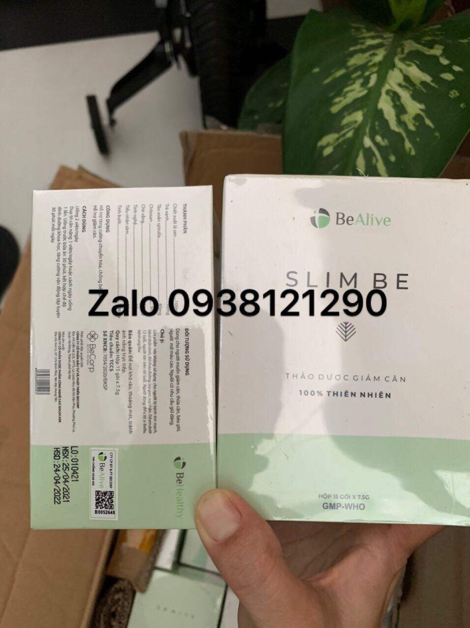 giảm cân SLIM BE (cường anh)chính hãng cty bao check sms date mới + thể bảo hành cty
