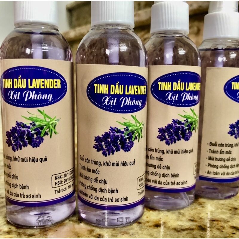 Tinh dầu xịt thơm lavender 100ml