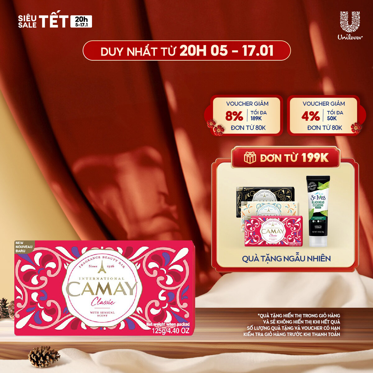 Xà bông tắm Camay Classic 125g