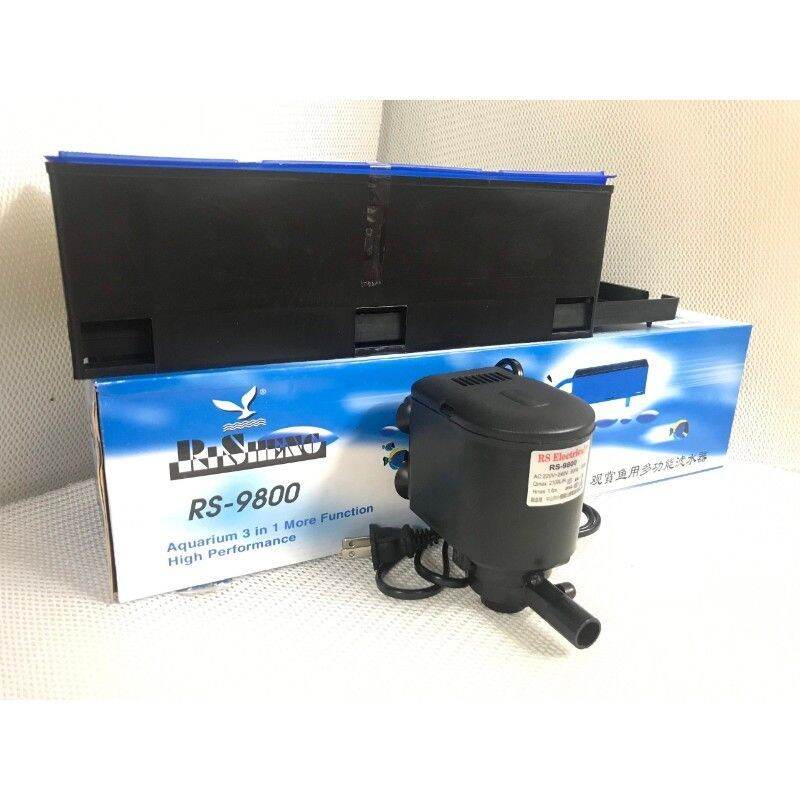 Máy bơm lọc máng hồ cá vs/rs 9800 tặng kèm bông lọc