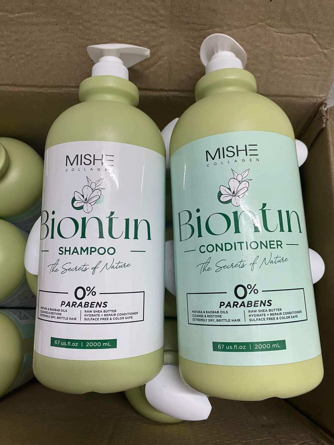 Cặp dầu gội xả mishe 2000ml