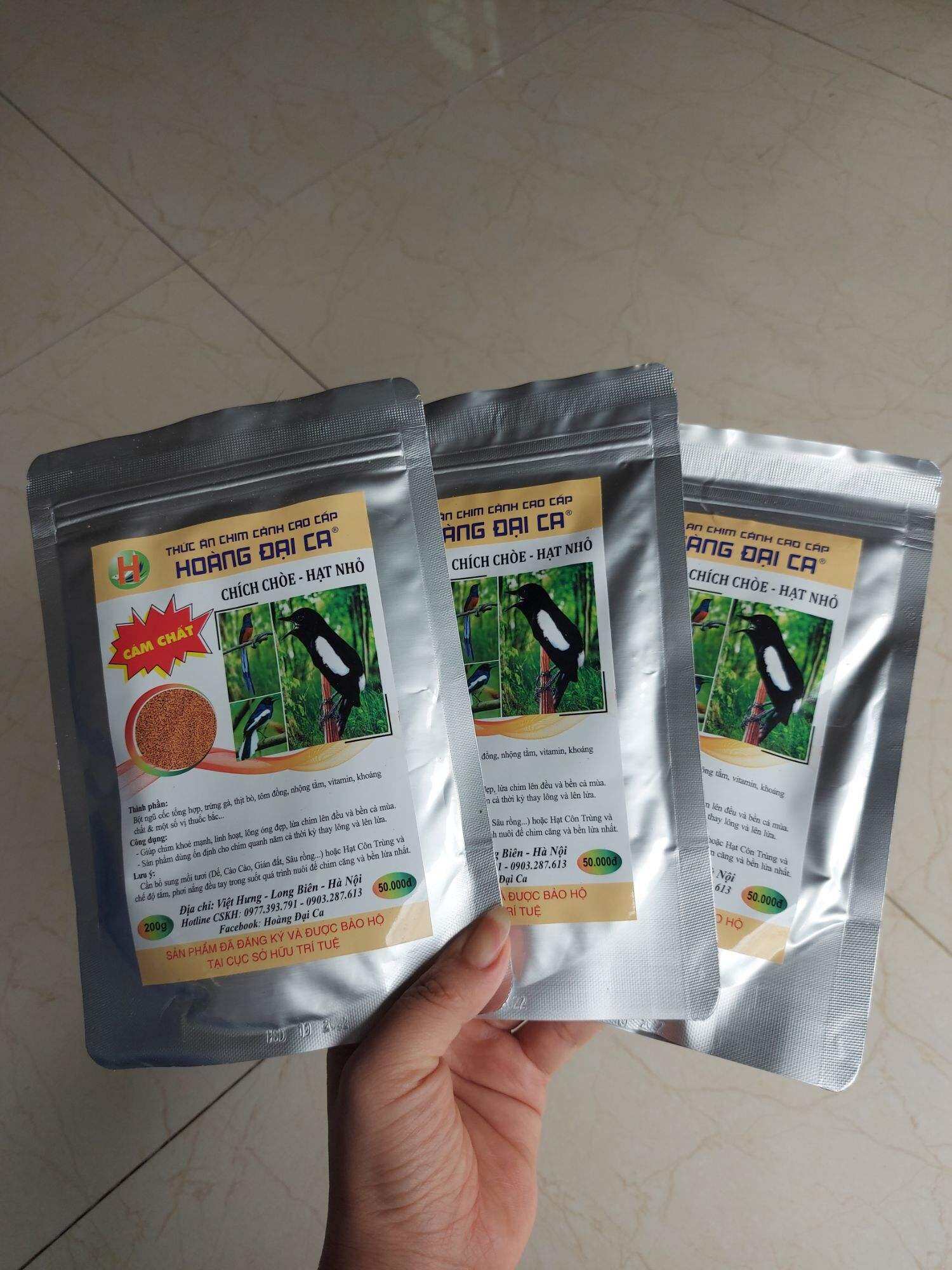 Cám Chim Chích Chòe Lửa, Chòe Đất Hoàng Đại Ca Comboo 3 gói 200g