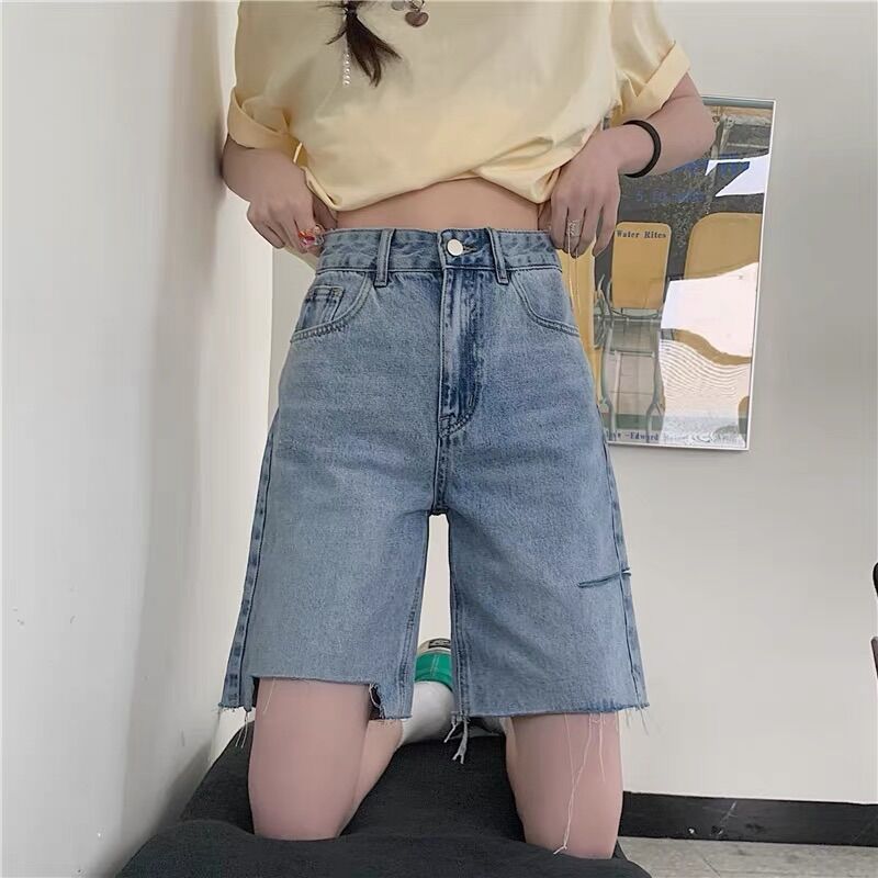 🔅Quần Jeans ngố rách ullzang
