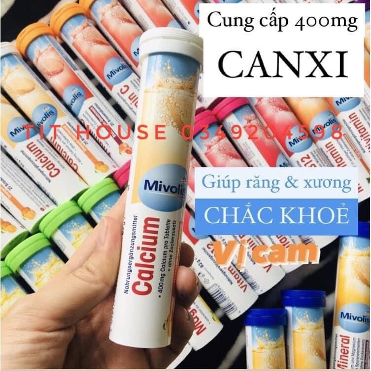 Viên C sủi Mivolis Đức ống 20 viên