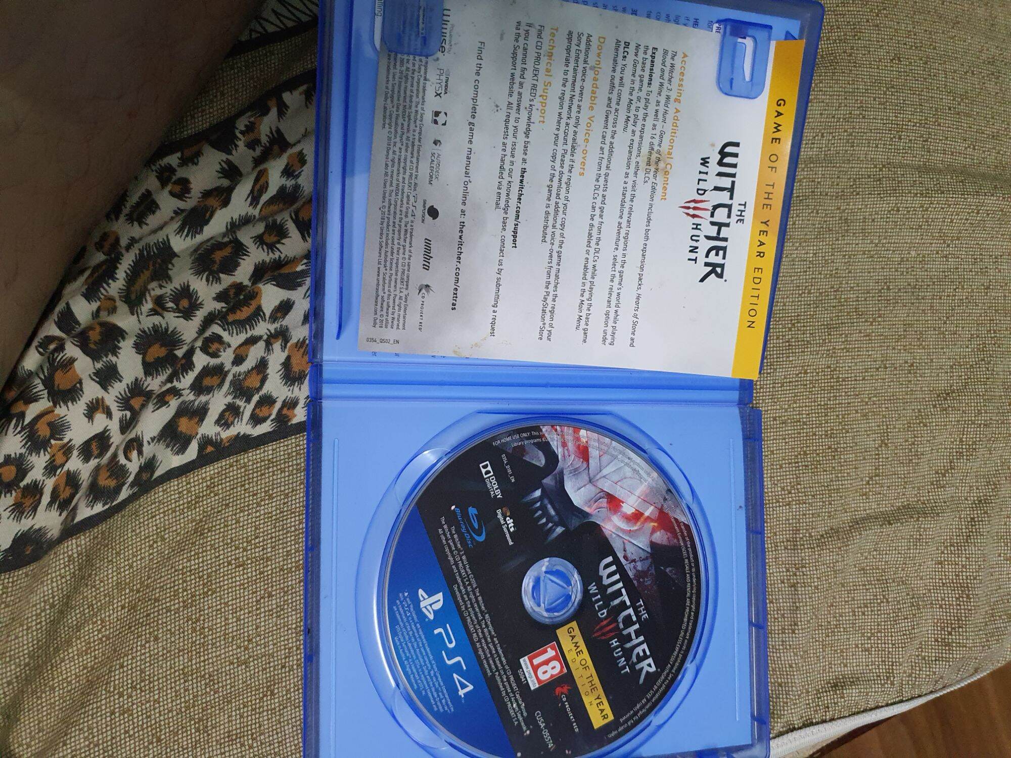 Đĩa game the witcher cũ
