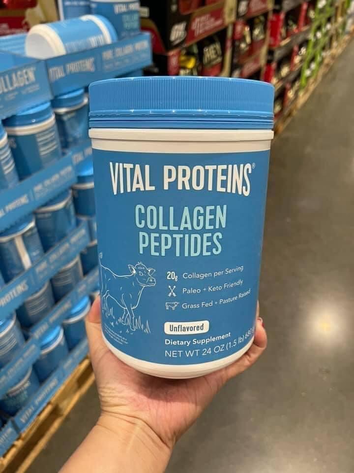 Bột collagen Vital Proteins Collagen Peptides Unflavored của Mỹ nhập khẩu