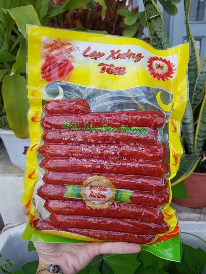 1kg Lạp xưởng tôm đặc sản Sóc Trăng.