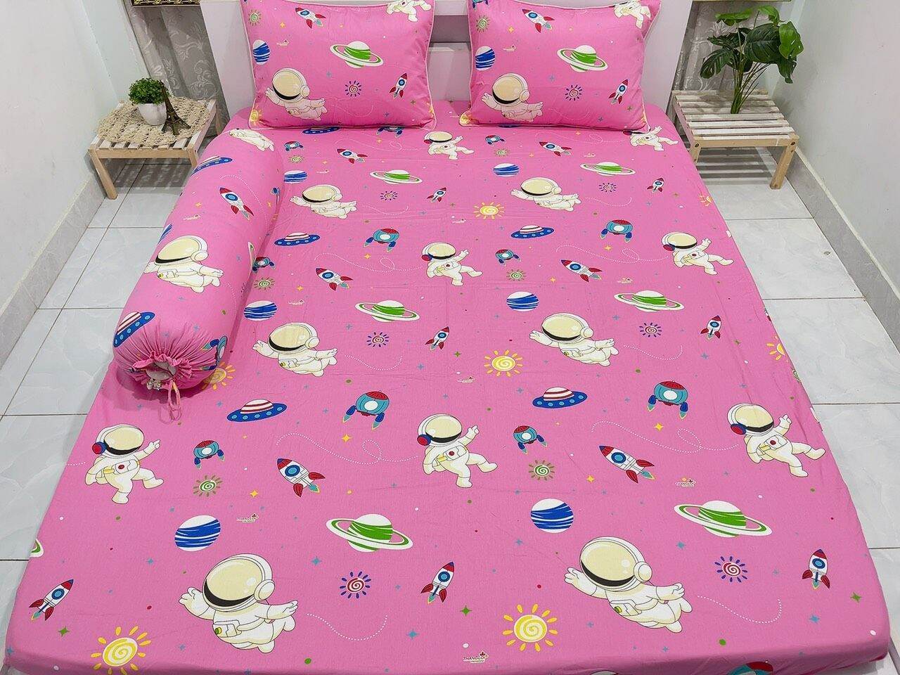Ga giường lẻ, Drap lẻ Cotton Thắng Lợi 1m x 2m 100% Cotton chuẩn logo được chon mẫu