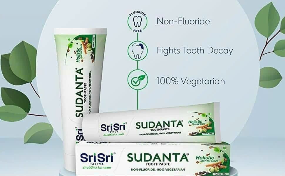 Kem trắng răng giảm hôi miệng Sudanta nhập khẩu Ấn độ 100gr