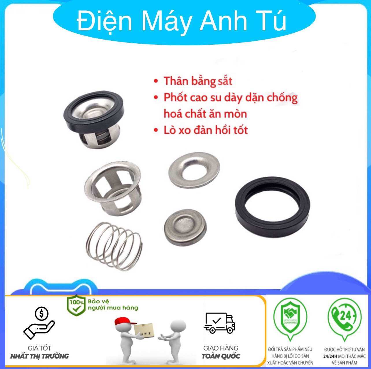 LÚP PÊ ( LUPPE ) VAN 1 CHIỀU ĐẦU XỊT RỬA XE 1HP 2HP