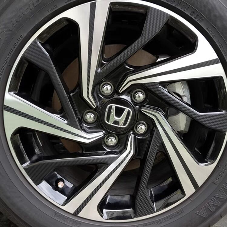Bộ decal dán mâm Civic (5 bánh)