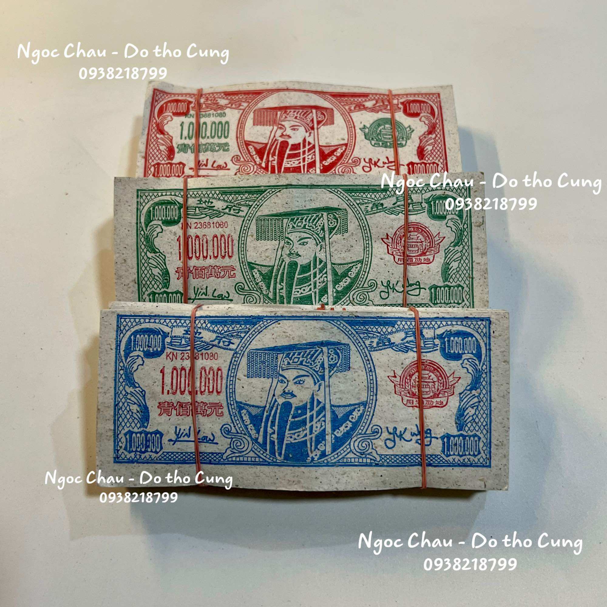 [ VÀNG MÃ ] GIẤY CÚNG ĐÔ BA MÀU, ĐỊA PHỦ CÚNG….