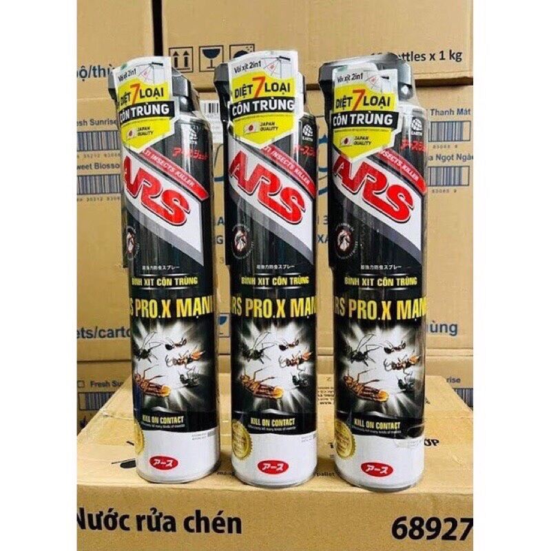 Bình xịt muỗi và côn trùng không mùi ARS PRO.X MẠNH 500ml