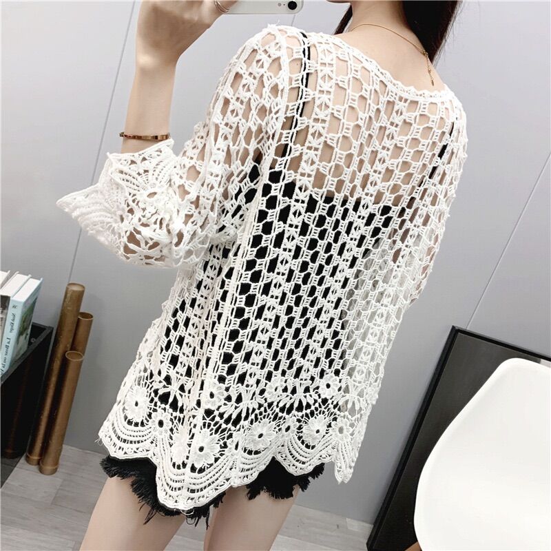 💥Áo khoác ren lưới đi biển siêu đẹp