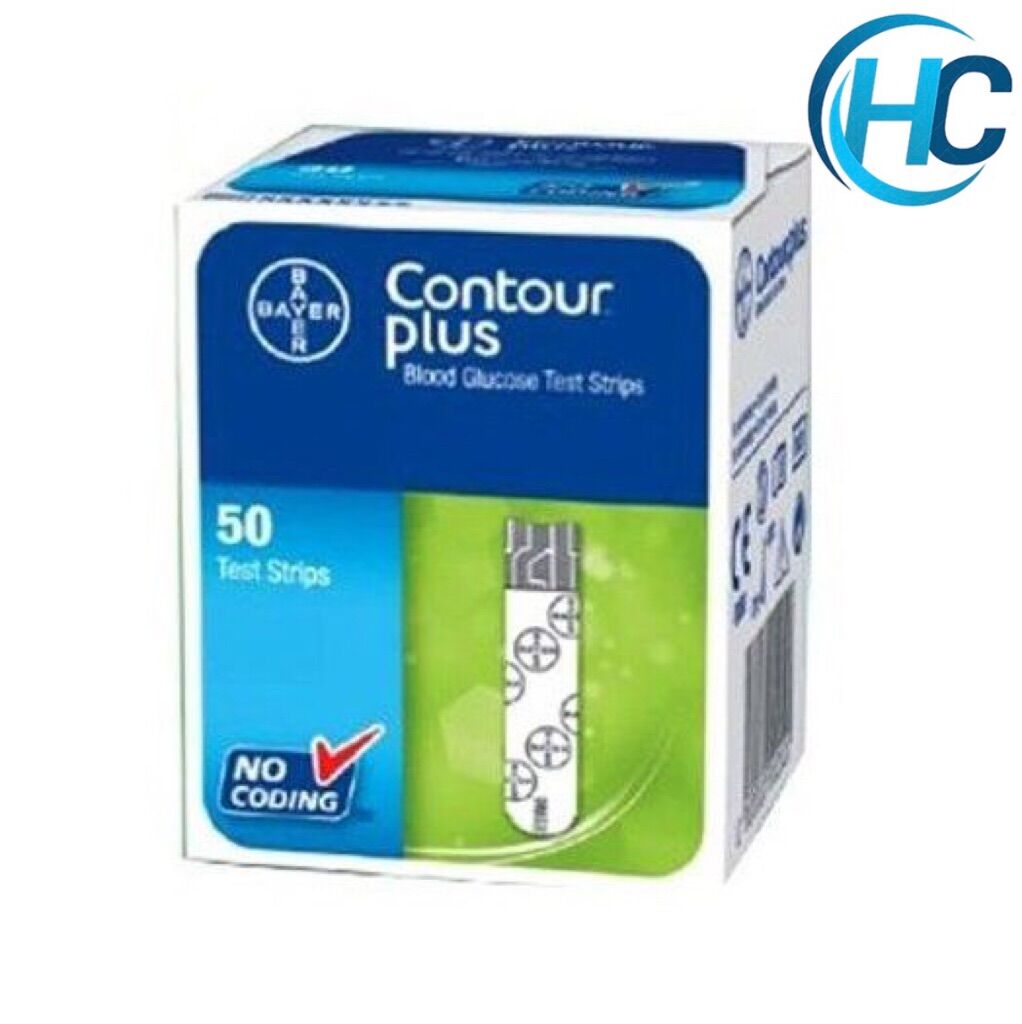 [CHÍNH HÃNG] Que Thử Đường Huyết Contour Plus (Hộp 50 que)-Date xa