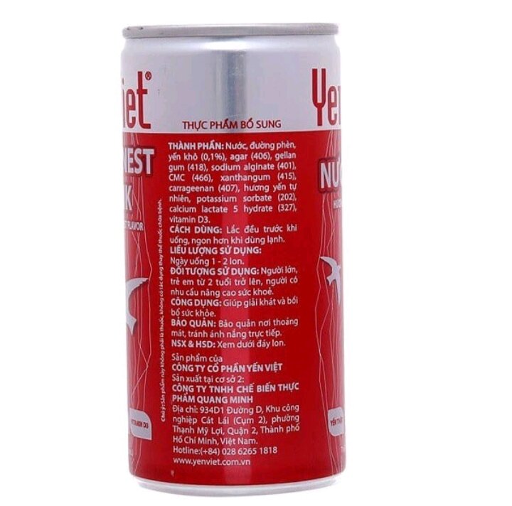 Nước Yến  Lon  Yến Việt ( 1 lon x 190ml )