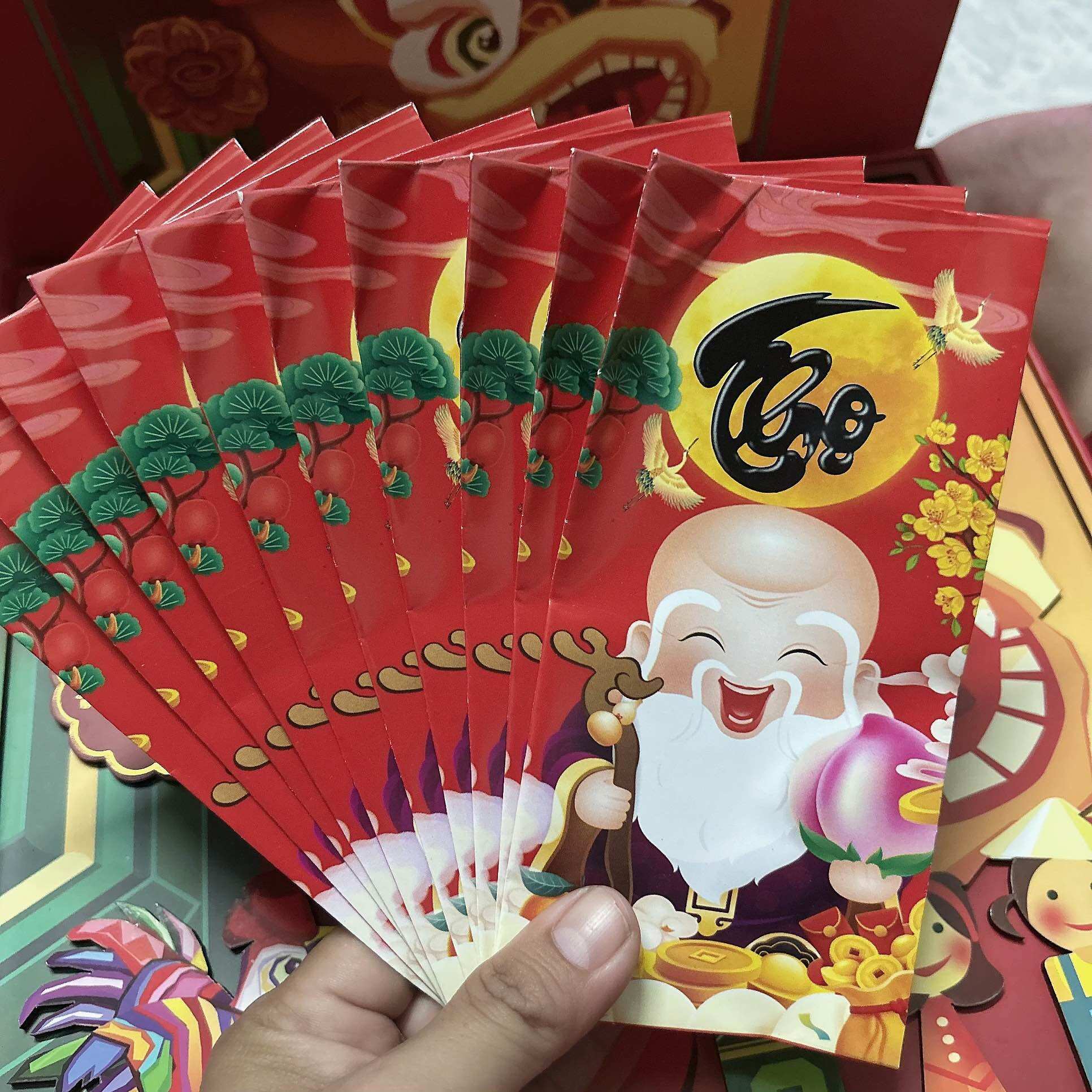 Combo 200 Bao Lì Xì Tết Dễ Thương tài lộc