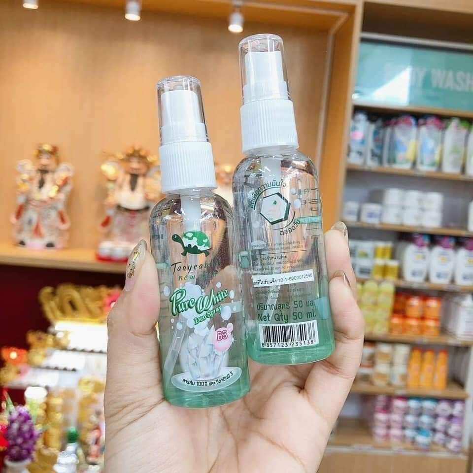 Xịt đá khoáng nách khử mùi taoyeablok pure white thái lan 50ml