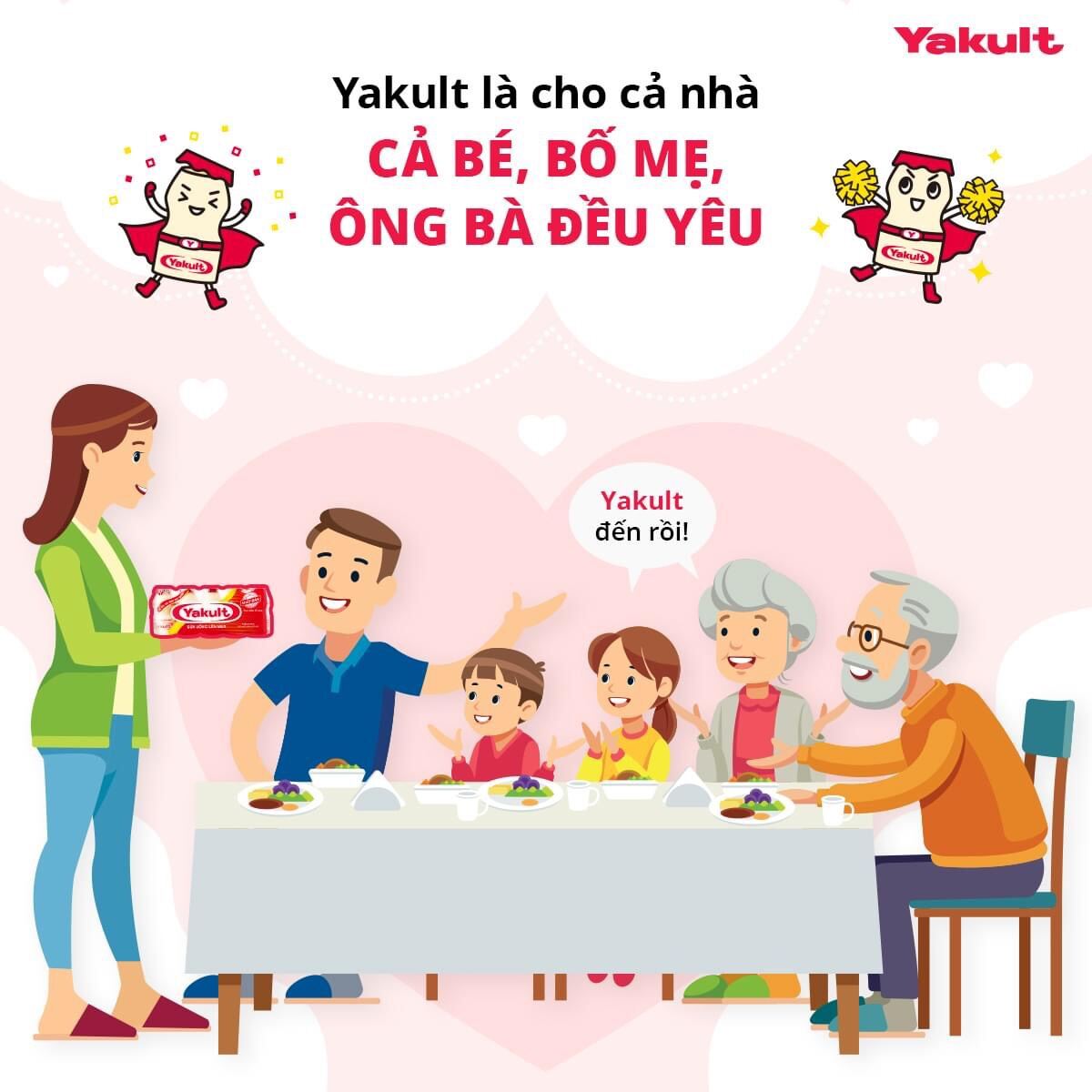 Sữa chua uống lên men YAKULT / 25 chai