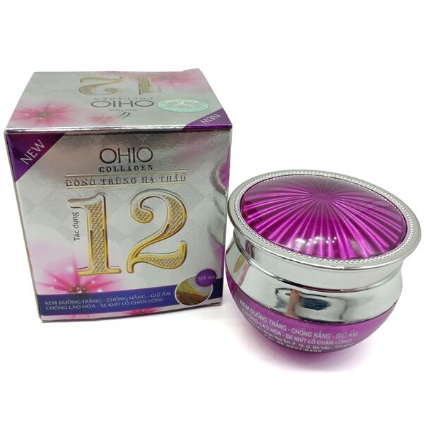 Kem dưỡng trắng OHIO collagen 12 tác dụng 30g