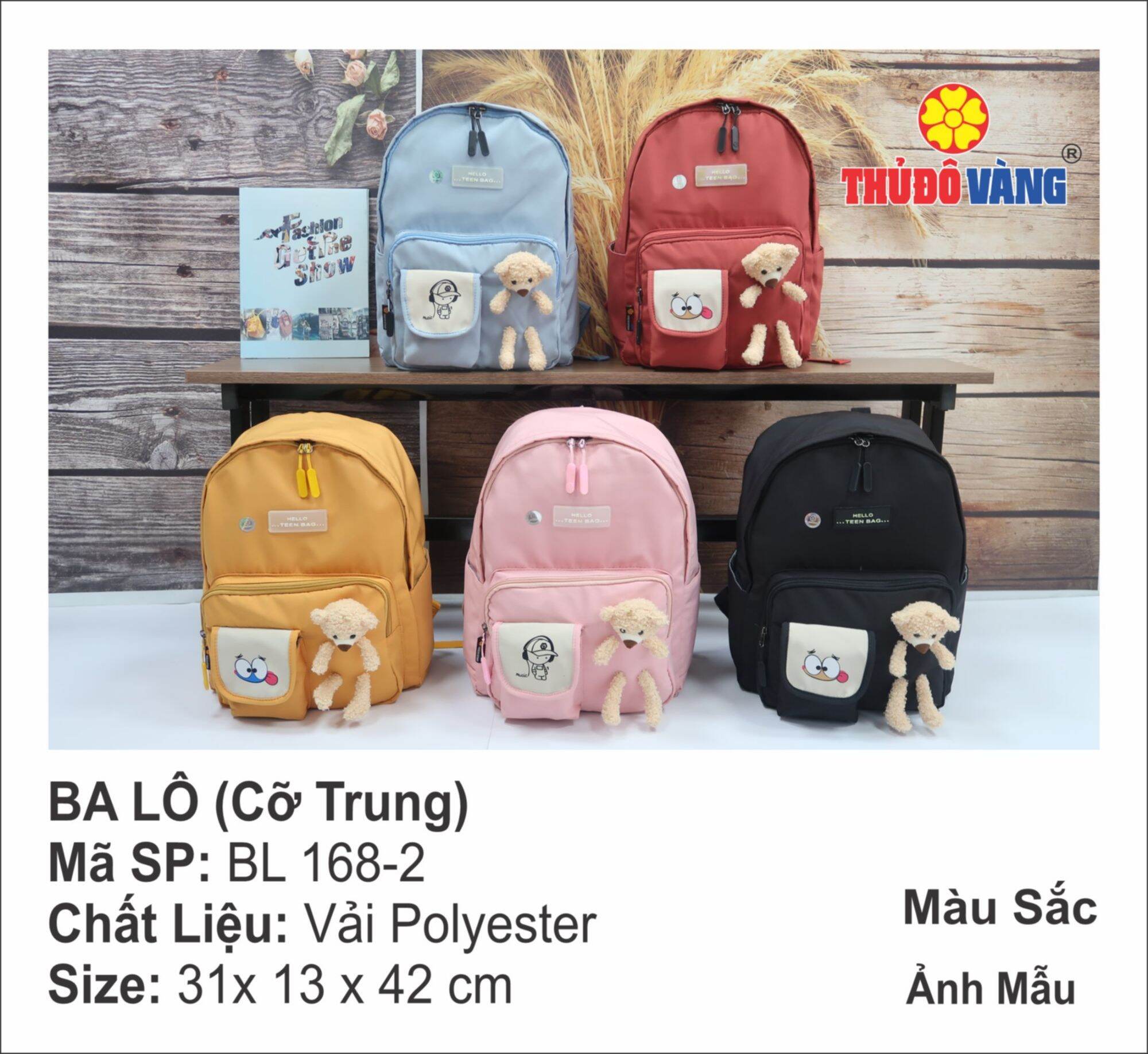 Balo thời trang Thủ Đô Vàng --- Mã SP : BL 168