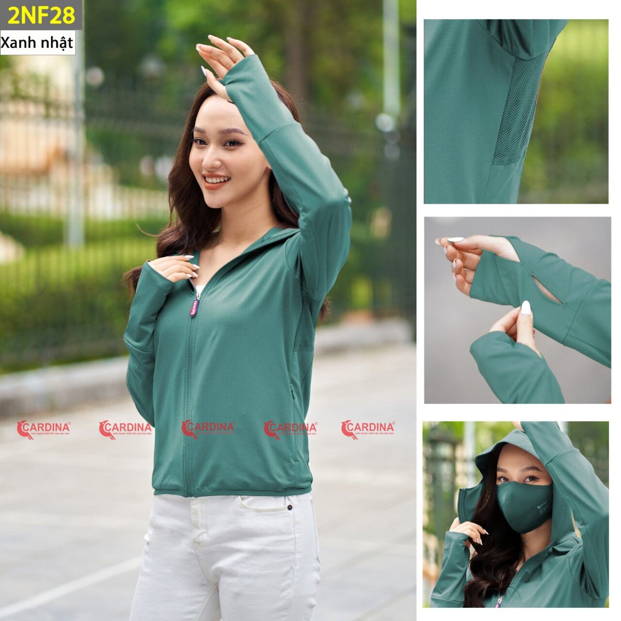 Áo chống nắng 2lớp Cao cấp CARDINA