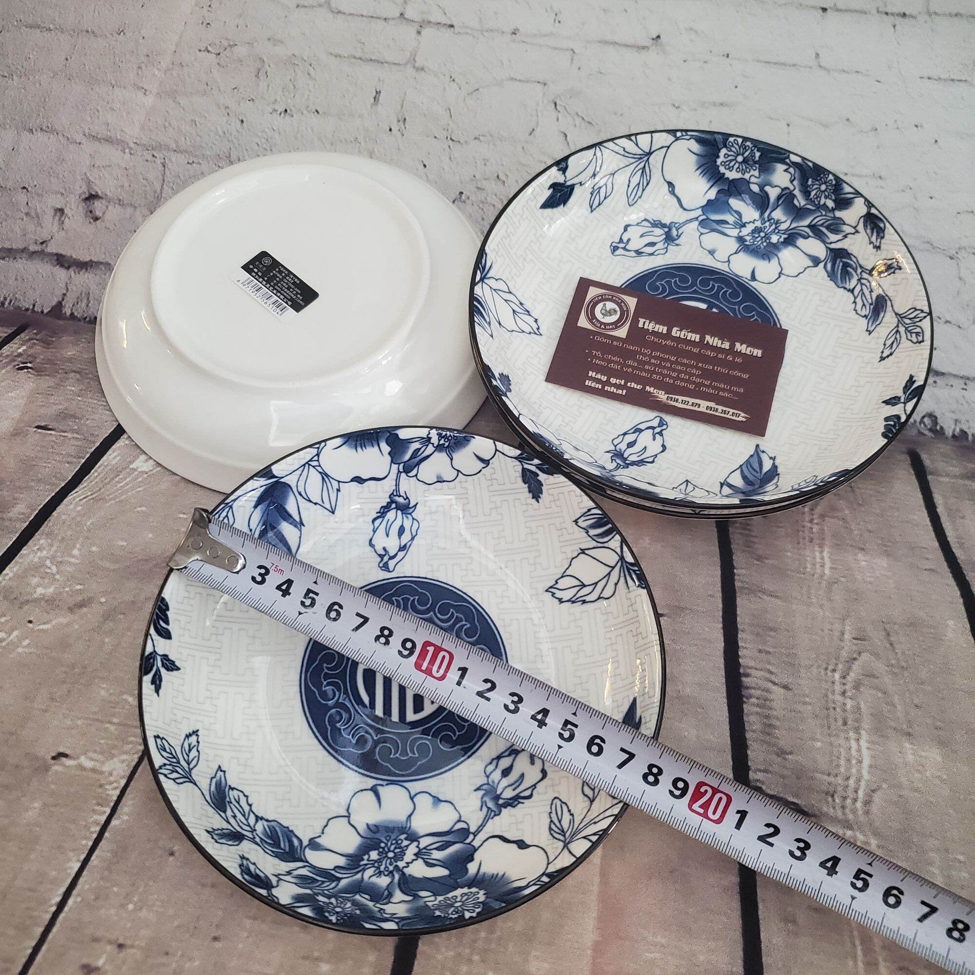 💢💥set 2 dĩa sứ ảo sâu lồng 18cm💥💢 😘🌿