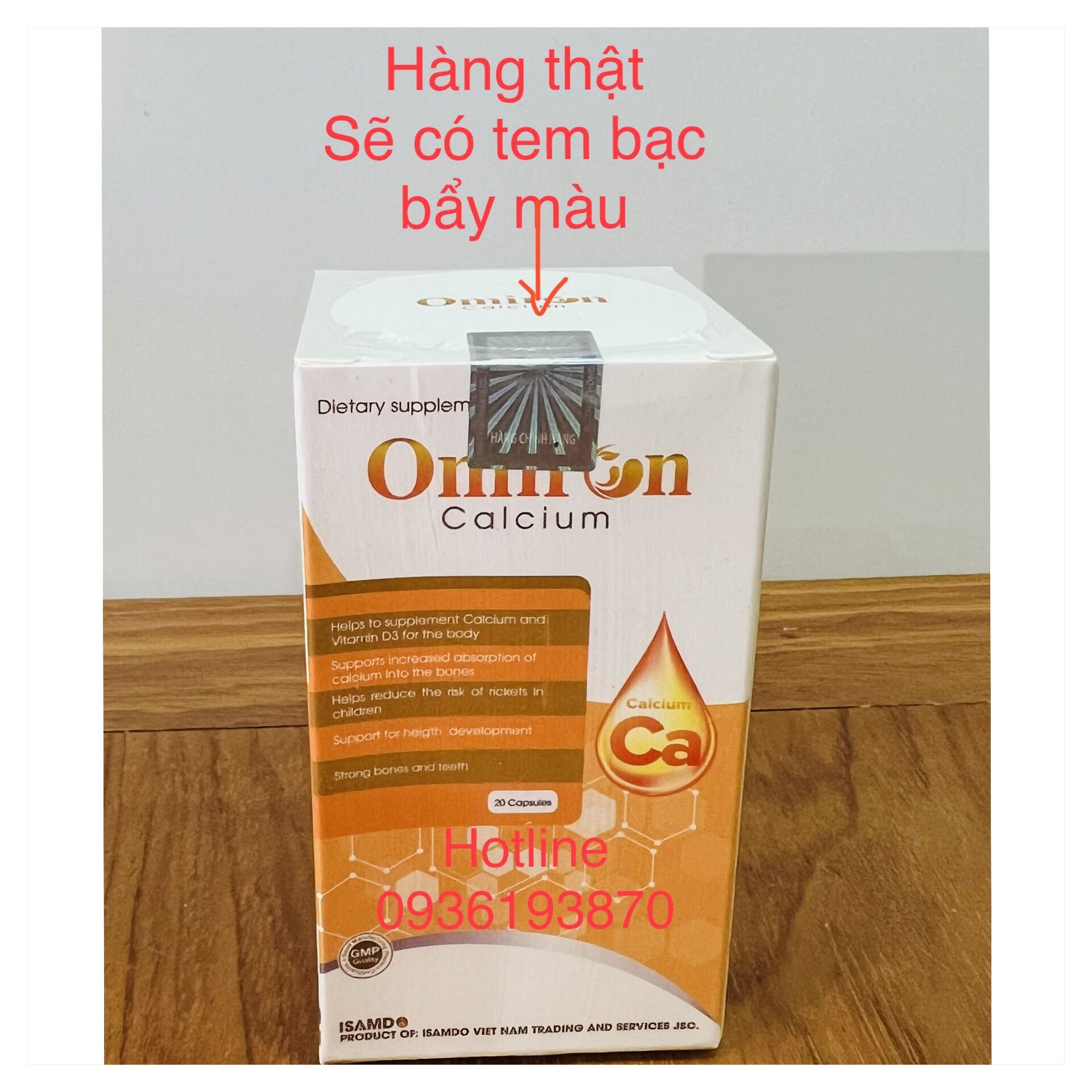 ✅ Omiron Calcium 👍 [CHÍNH HÃNG] ❤️ viên uống tăng chiều cao, bổ sung Canxi và Vitamin D3 hỗ trợ phát triển chiều cao