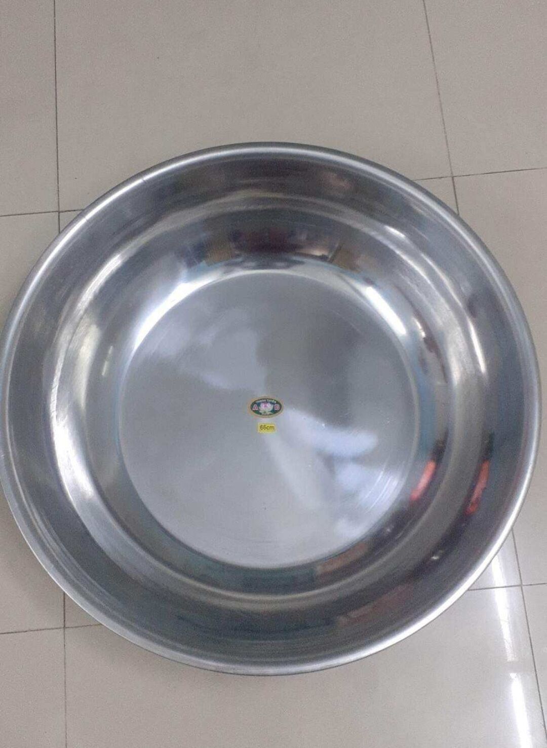 Thau inox 66cm loại dày, sáng bóng, bền đẹp phục vụ cho gia dình , quán ăn, nhà hàng,......