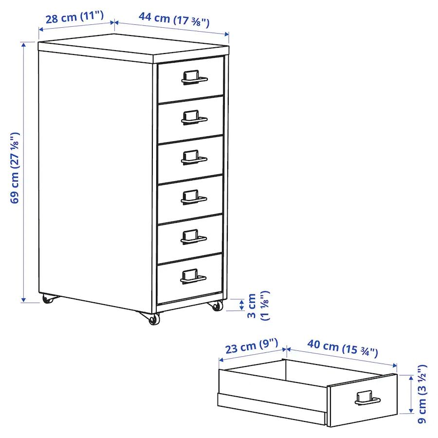 Tủ 6 ngăn tài liệu IKEA