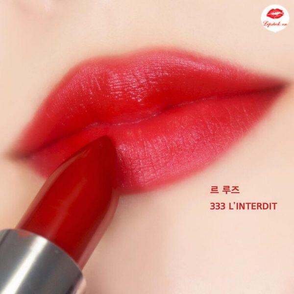 Son Givenchy màu 333 đỏ thuần chuẩn authentic bản mini 1,5gr fullbox