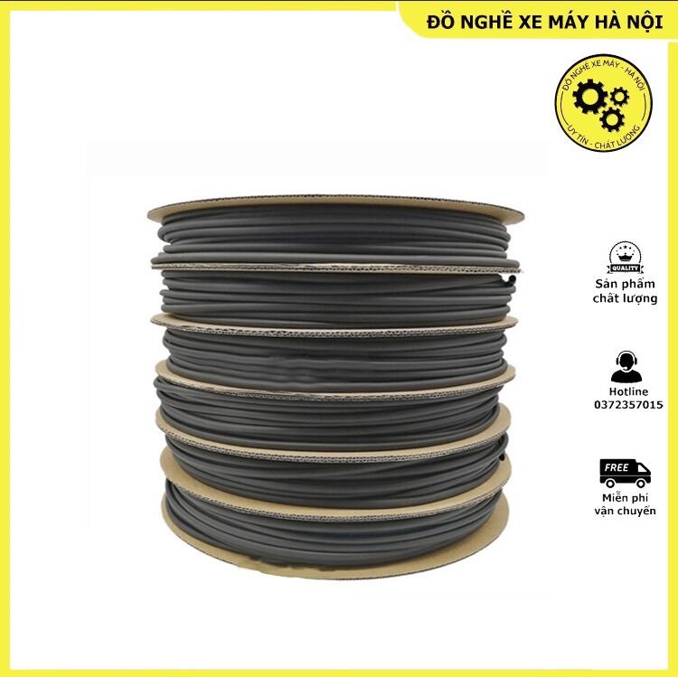 Nguyên cuộn 200 mét, ống gen co nhiệt cách điện chống cháy phi 3mm,5mm