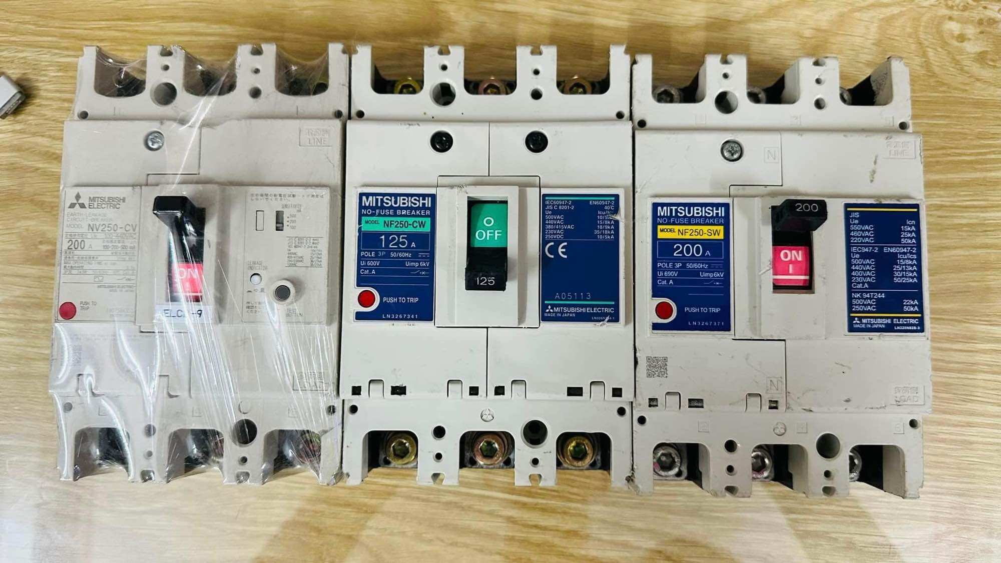 Mccb 3 Phase Mitsubishi, Fuji 125A~225A (Used Japanese Goods - 85-95% New)