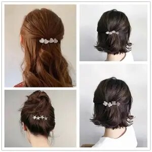 Phụ kiện tóc kẹp đỉnh sau đầu kẹp tóc kẹp tóc phụ kiện tóc thục nữ nho nhã kẹp tóc nửa đầu kẹp tóc hàn quốc phù hợp với lượng tóc ít