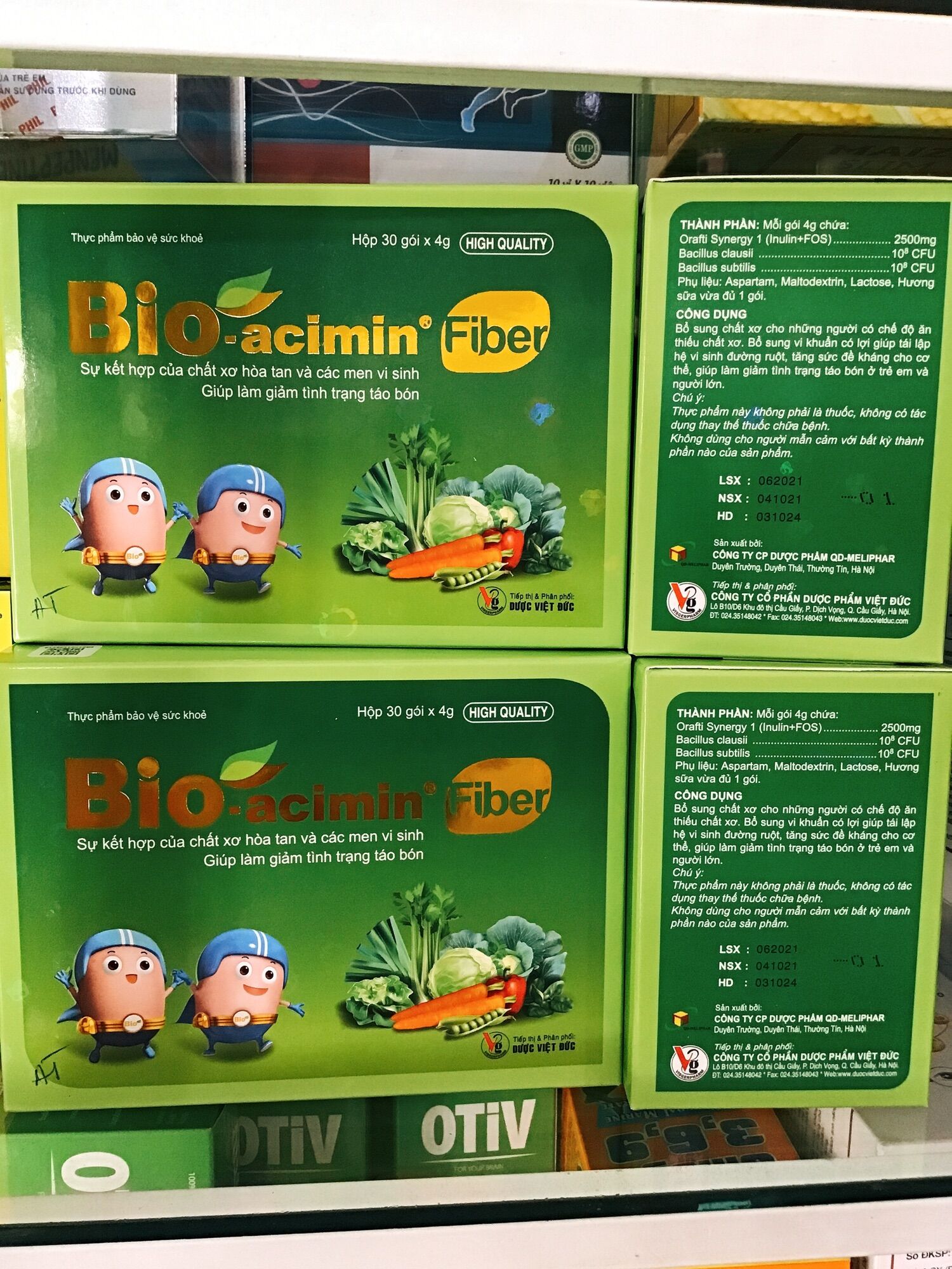 [HCM]BIO-ACIMIN FIBER MEN TIÊU HÓA CHO BÉ (date xa)