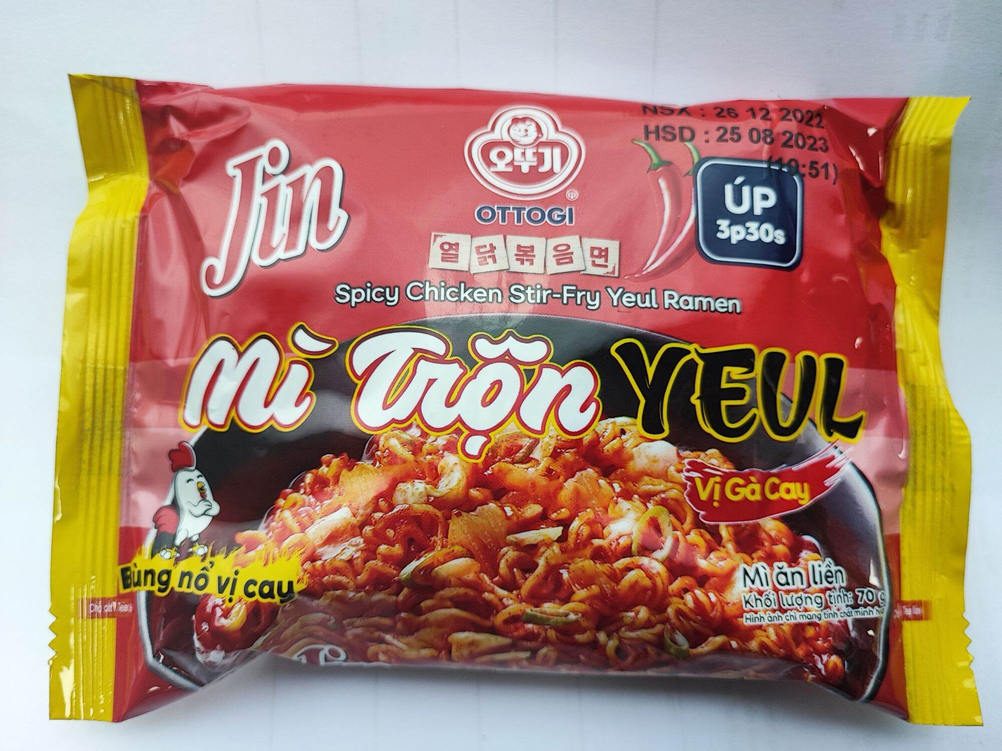 Mì ăn liền- Mì trộn yêu cay Ottogi 70g