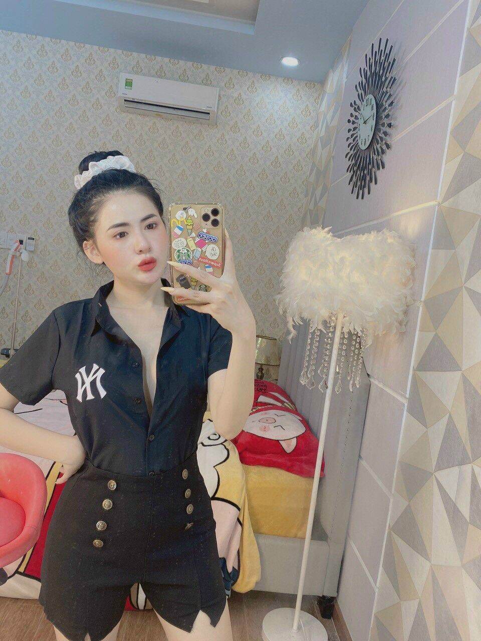 [HCM]Áo Sơmi Tay Ngắn in Chữ (Hình chụp Thật)