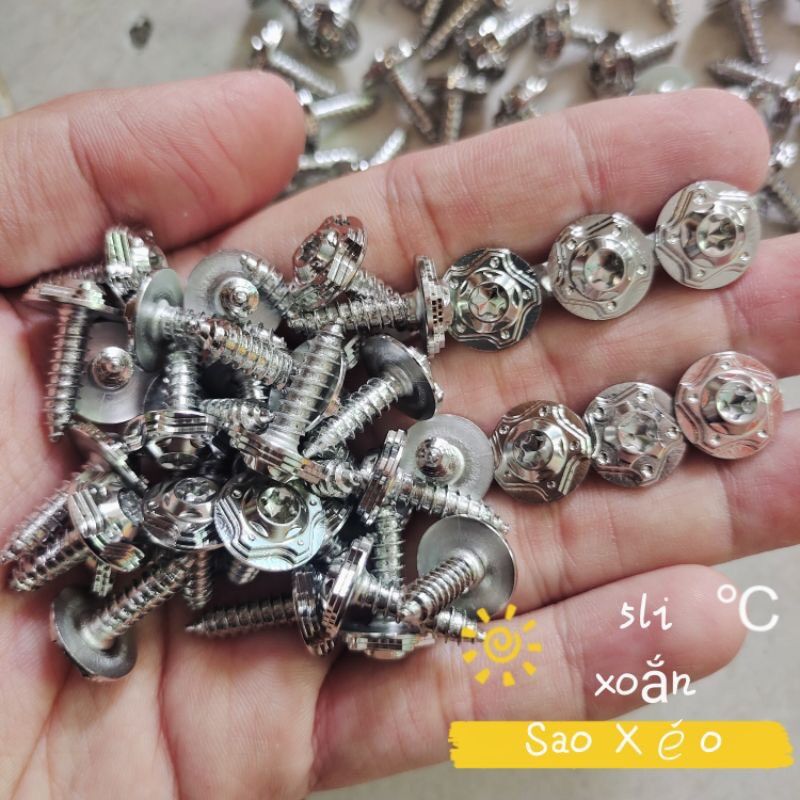 Ốc áo 5li xoắn salaya inox 304