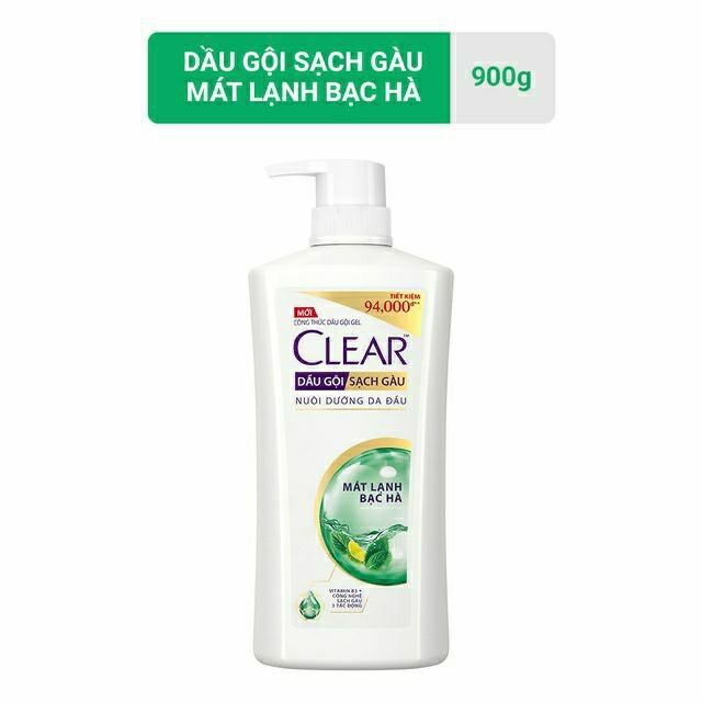 Dầu gội clear 880g bạc hà