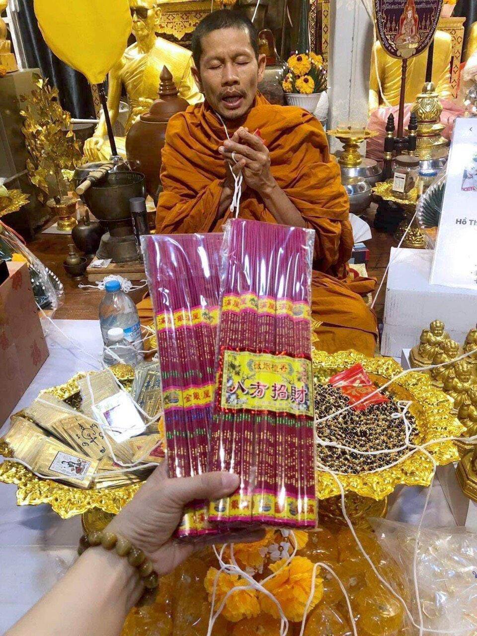 Nhang thần tài thái lan mẫu mới set 5 bó 185 cây