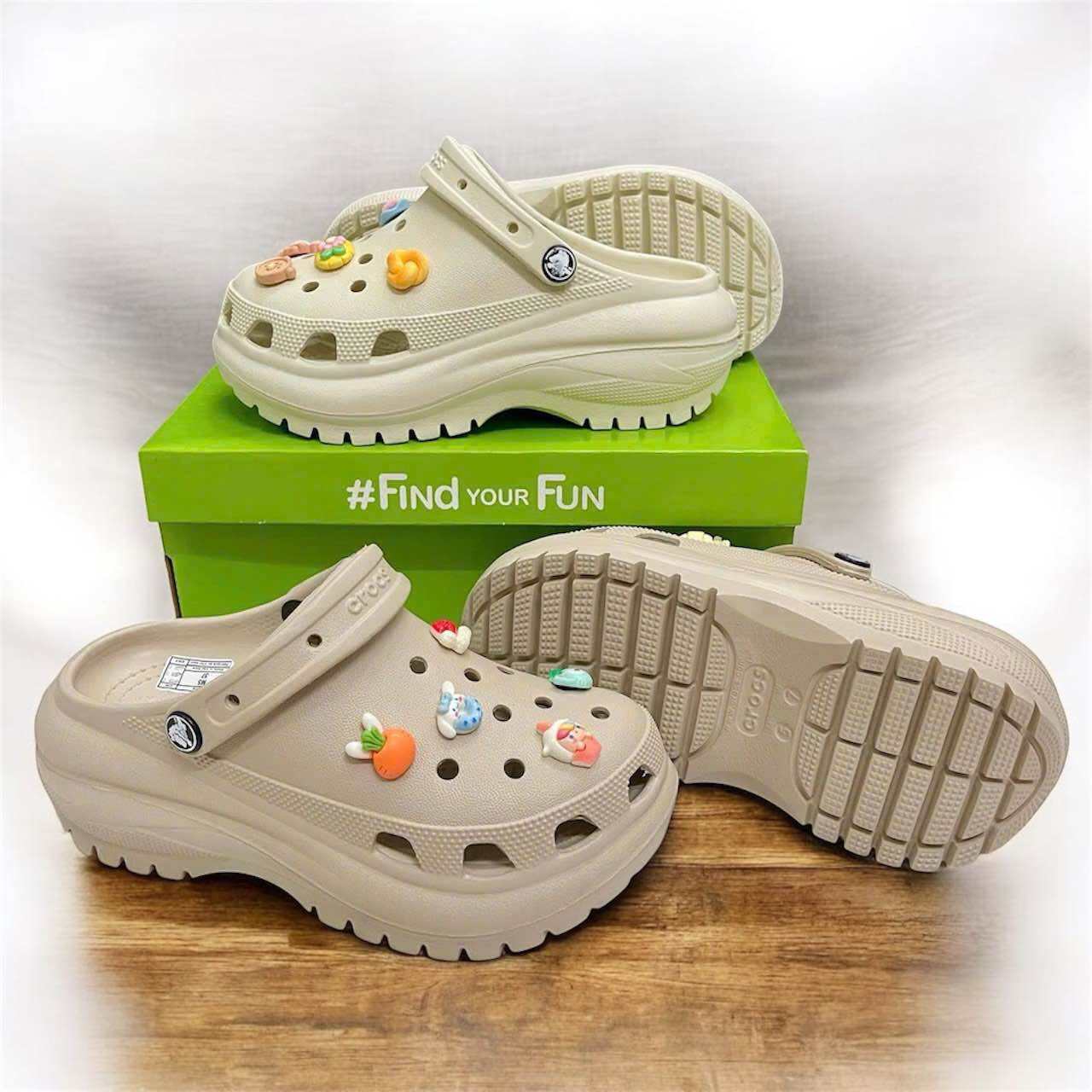 Dép Crocs Nữ Đế Cao 7cm - Tôn Dáng, Thoải Mái, Dễ phối đồ [Hàng Loại 1]