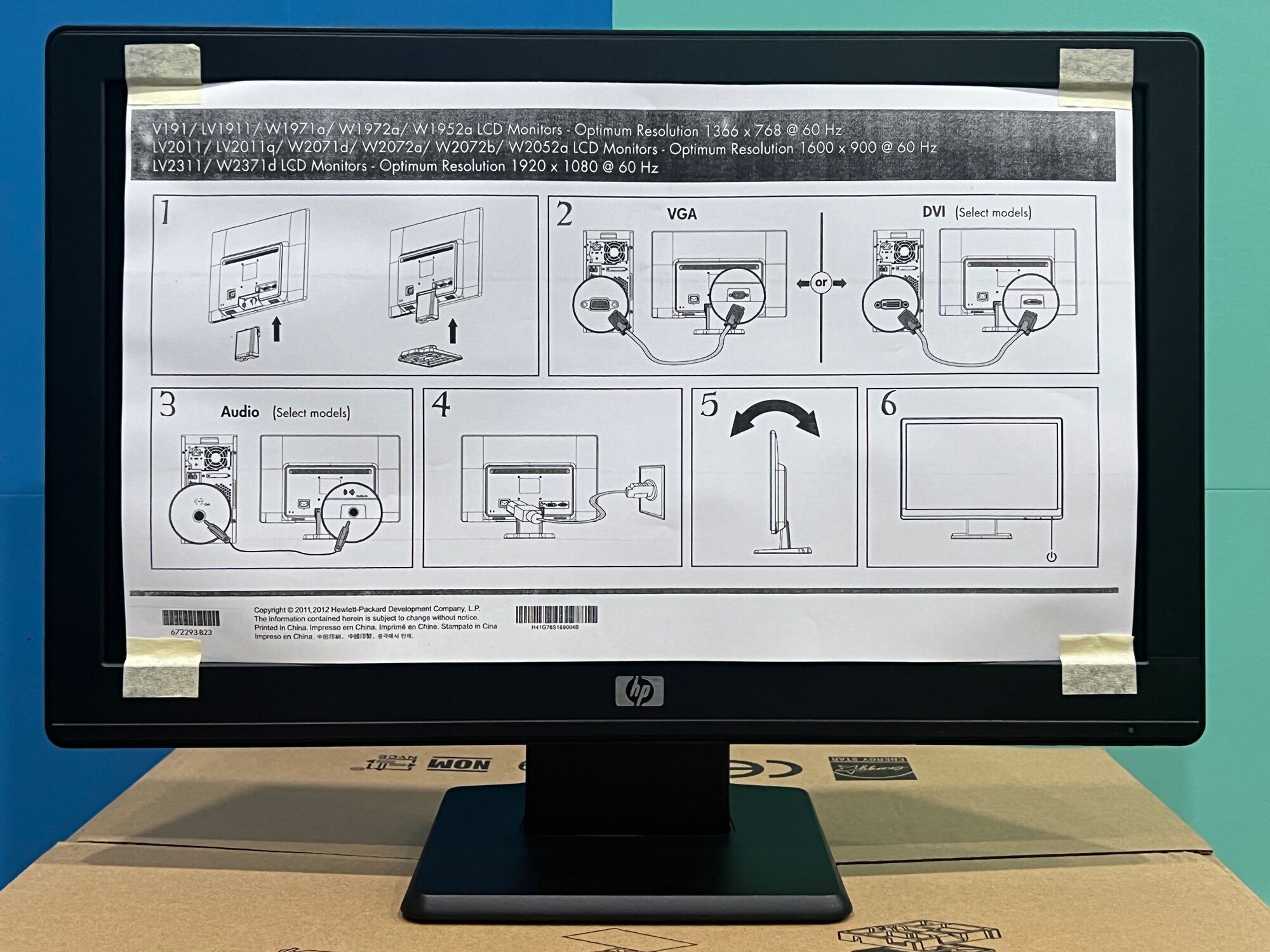 Màn Hình Máy Tính HP V195 19.5inch/HD+/5ms/VGA/FullBox