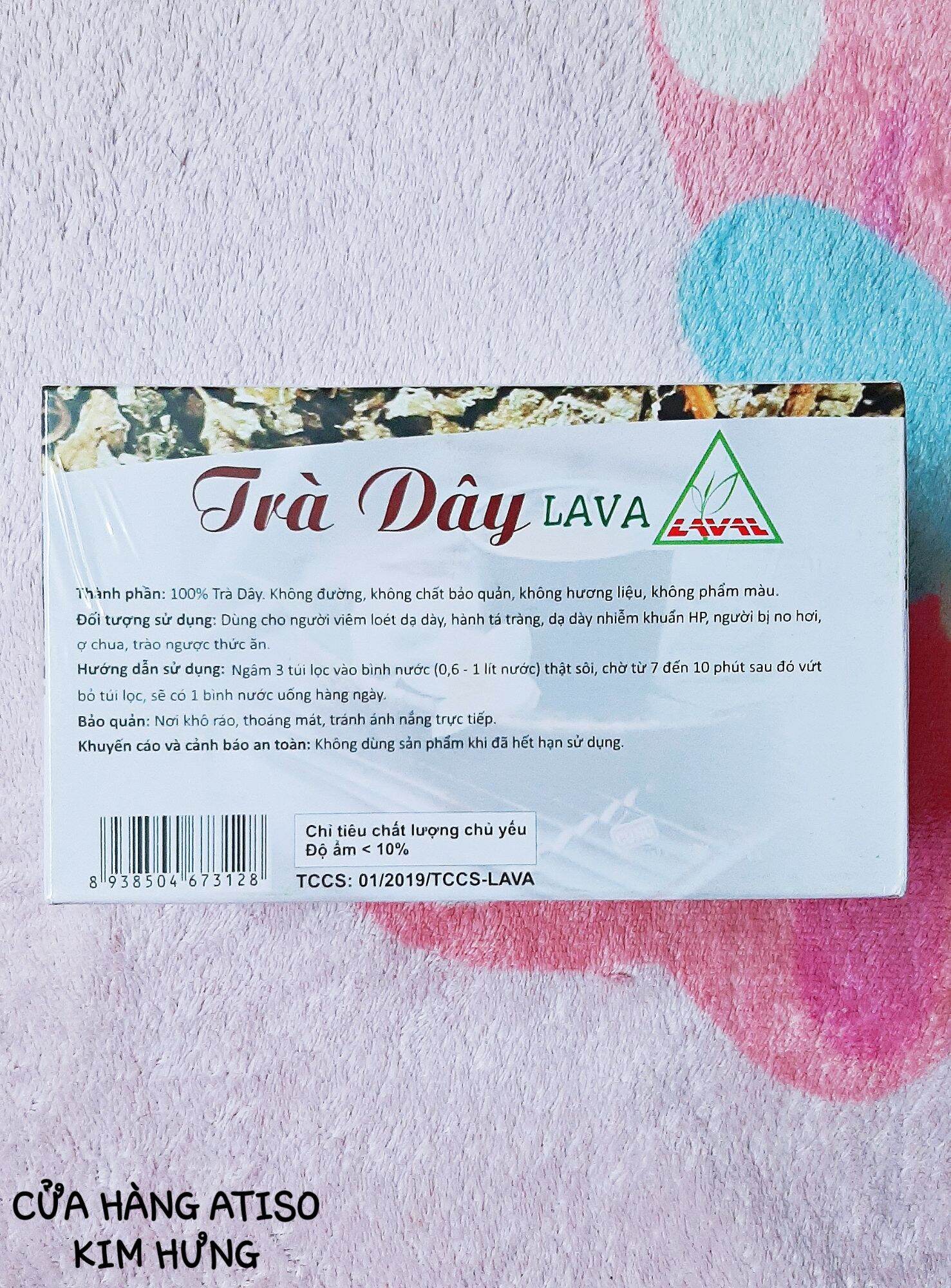 TRÀ DÂY LAVA (30 TÚI NHỎ × 5G) DÀNH CHO NGƯỜI ĐAU DẠ DÀY.