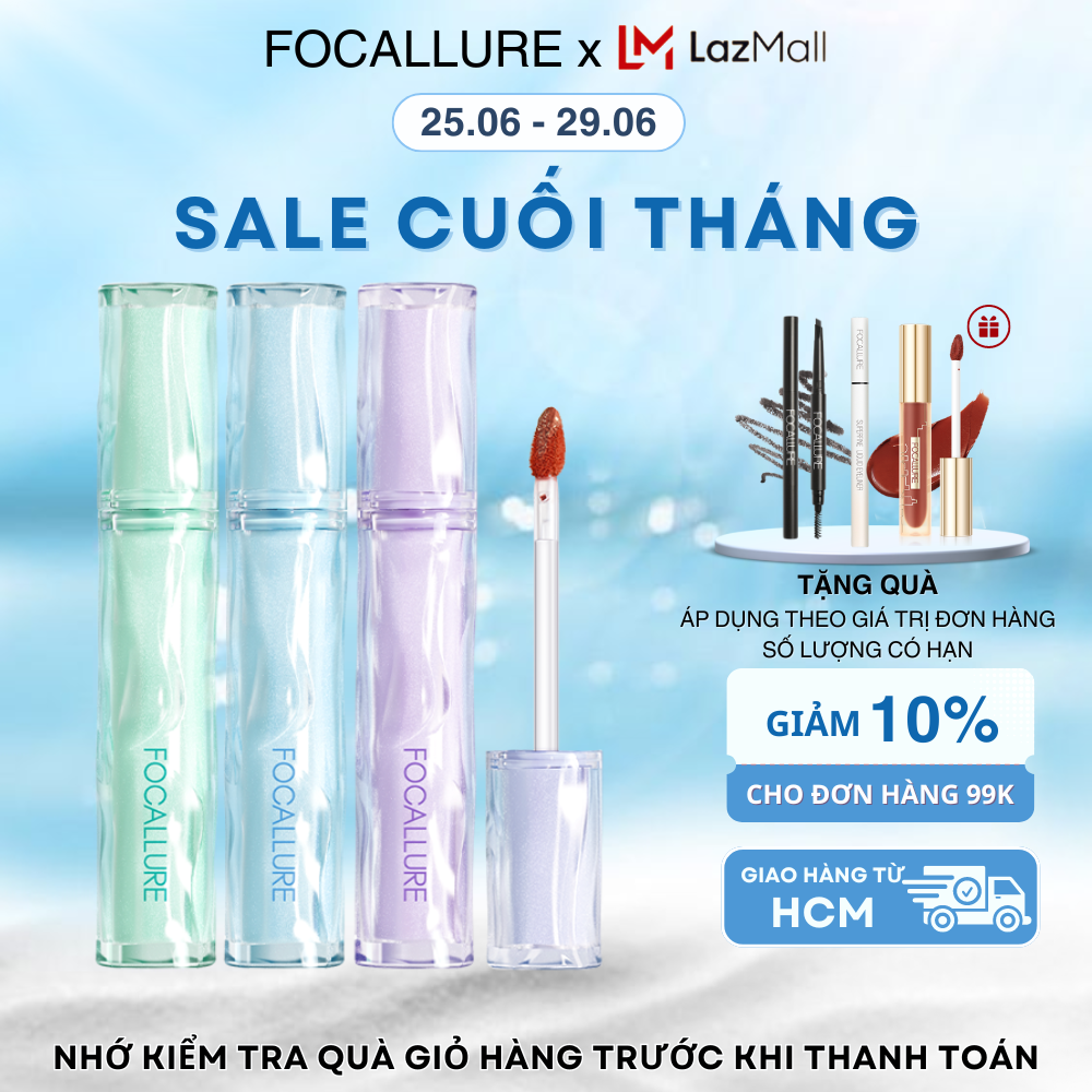 FOCALLURE Son Tint Siêu Căng Bóng Mọng Nước Lâu Trôi 2g