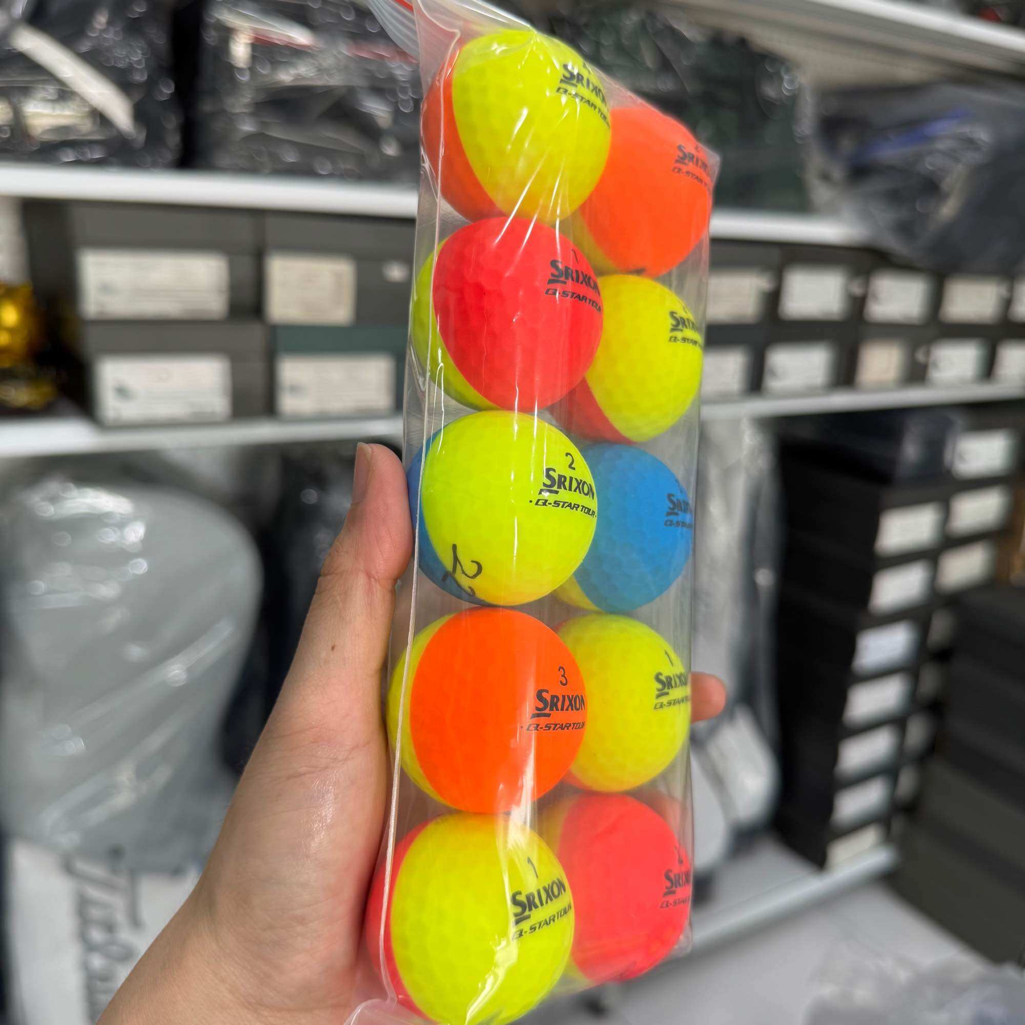 Bóng golf Srixon 2 màu (combo 10 quả)