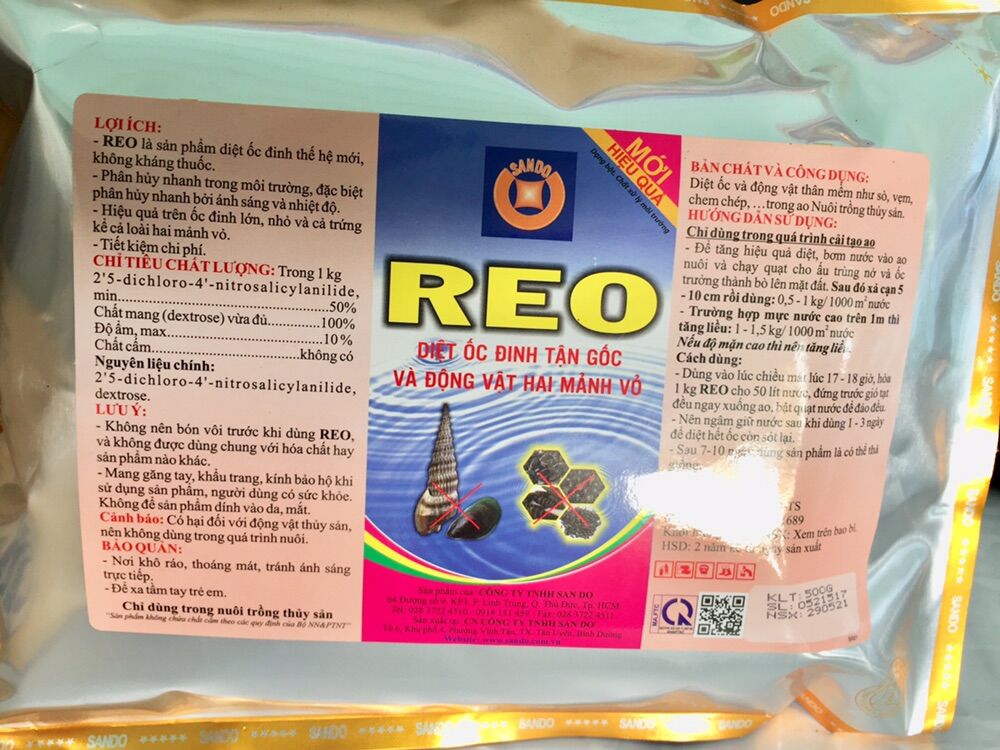Diệt ốc đinh ( Reo - gói 500 gr)