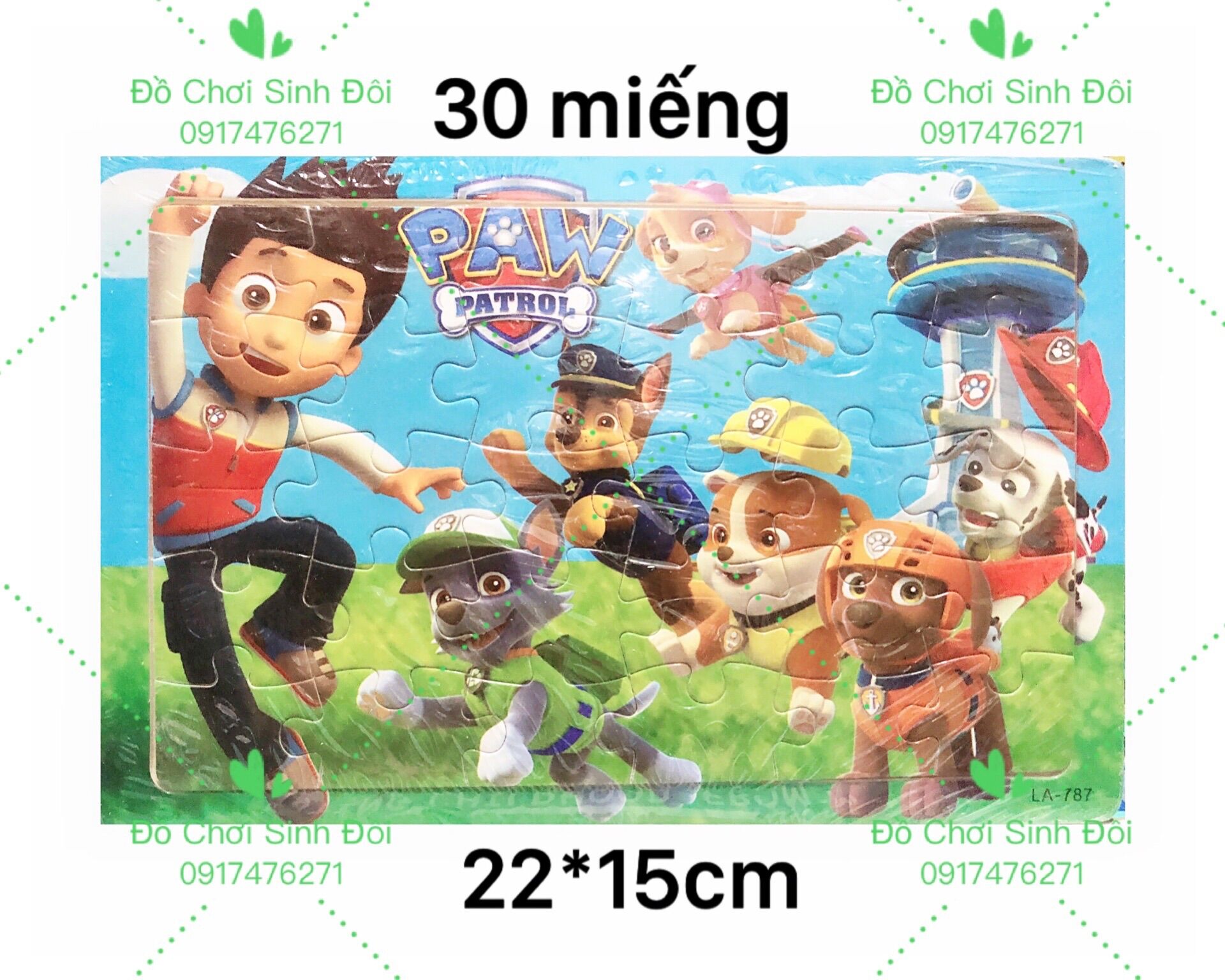 Đò chơi ráp hình gỗ 30 miếng - đội chó cứu hộ