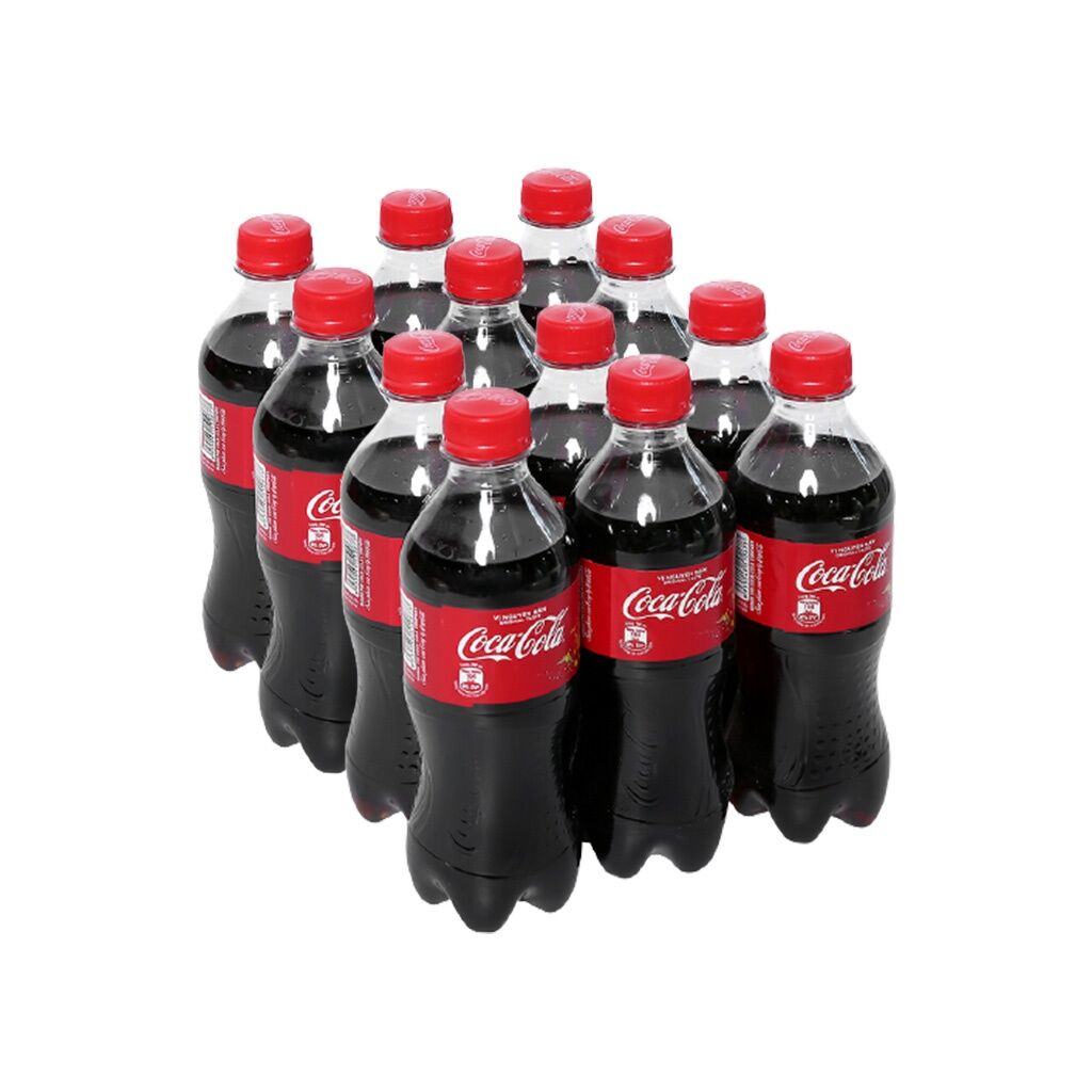 1 Lốc 6 chai nước ngọt có gas coca cola chai 390 ml